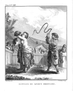 Whip Prints: Punishment of Natalia Fyodorovna Lopukhina with an ordinary knout