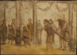 School Collection: The Punishment of a Pupil. Fresco from the house of Julia Felix, 1st century. Creator