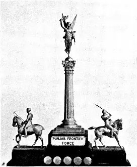 Goldsmiths Silversmiths Company Prints: Punjab Frontier Force Challenge Trophy, 1895. Creator: Unknown