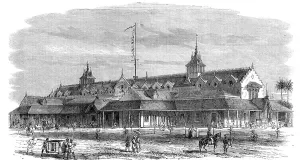 The Punjaub Exhibition Building at Lahore, 1864. Creator: Unknown