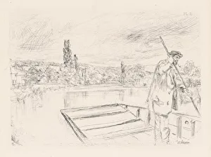Rosenwald Collection Prints: The Punt, 1861 (published 1862). Creator: James Abbott McNeill Whistler