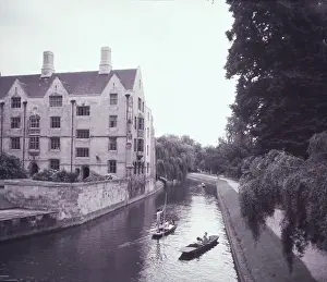 Peaceful Prints: Punting on The Backs at Cambridge, c1955