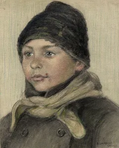 Sauce Prints: Pupil at the Irkutsk City School, 1904. Creator: Boris Vasilievich Smirnov