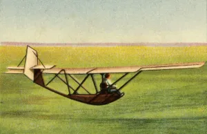 Glider Prints: Pupil in Zogling training glider at the Rhon-Rossitten Society gliding school