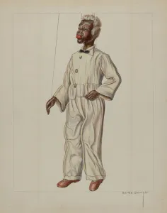 Uncle Tom Prints: Puppet - Uncle Tom, c. 1937. Creator: Bertha Semple