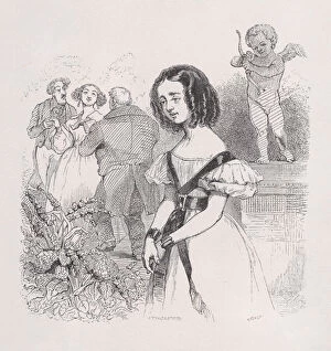 Ignoring Gallery: The Puppets from The Complete Works of Beranger, 1836. Creator: John Thompson