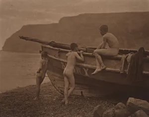 Fishing Boat Prints: In Puris Naturalibus (In a State of Nature), 1880s. Creator: Frank Meadow Sutcliffe