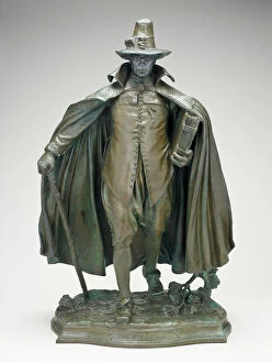 Protestantism Gallery: The Puritan, Modeled 1883-86, cast after 1899. Creator: Augustus Saint-Gaudens