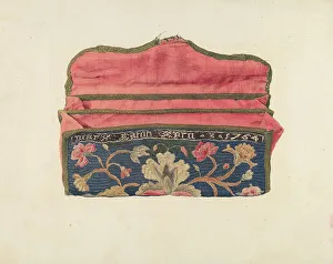 Crewel Prints: Purse, 1935/1942. Creator: Eleanor Alexander