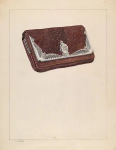 Purses Prints: Purse, 1935 / 1942. Creator: Isidore Steinberg