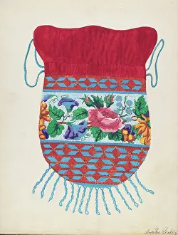 Ladys Prints: Purse, c. 1936. Creator: Ann Gene Buckley