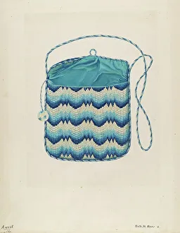 Purses Prints: Purse, c. 1937. Creator: Ruth M. Barnes