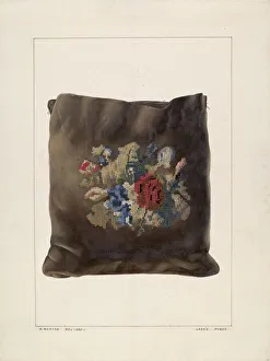 Stitching Prints: Purse, c. 1938. Creator: Ralph Morton