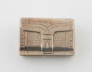 Purses Prints: Purse-Shaped Vinaigrette, Birmingham, 1818 / 19. Creator: John Shaw