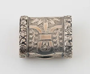 Purse-Shaped Vinaigrette, Birmingham, 1818 / 19. Creator: Possibly John Turner