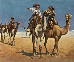 Pursuing the Simon-Copper-Hottentotts in the Kalahari Desert, 16 March 1908, (1936) Pursuing the Simon-Copper-Hottentotts in the Kalahari Desert, 16 March 1908, (1936)