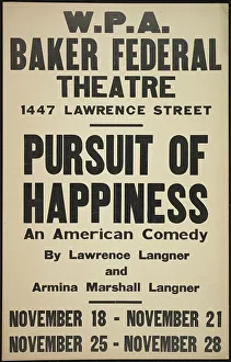 Isabelle Louden Prints: Pursuit of Happiness, Denver, 1937. Creator: Unknown