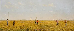 New Jersey Collection: Pushing for Rail, 1874. Creator: Thomas Eakins