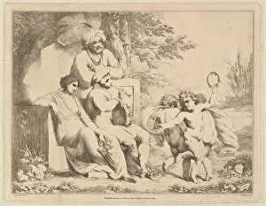 Three Putti Dancing to a Piper, March 1, 1780. Creator: Charles Reuben Ryley