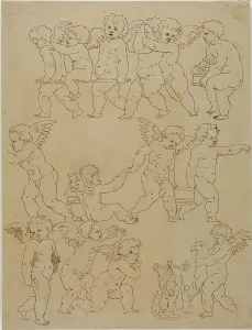 Putti Performing Tasks, n.d. Creator: Unknown