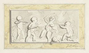 Putti at war, c.1752-c.1819. Creator: Juriaan Andriessen