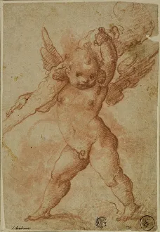 Alberti Cherubino Prints: Putto with Club of Hercules, 1575/78