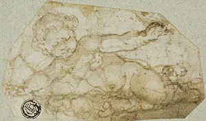 Andrea Lilio Prints: Putto with Garland, n.d. Creator: Andrea Lilio
