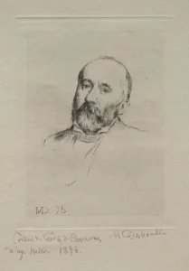 Puvis de Chavannes, 1876. Creator: Marcellin Gilbert Desboutin (French, 1823-1902)