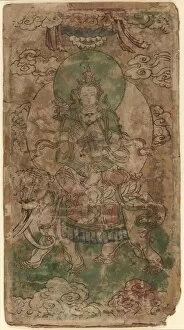 Bodhisattva Collection: Puxian, the Bodhisattva of Benevolence, Yuan dynasty (1279-1368), 14th century. Creator: Unknown
