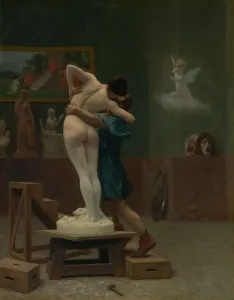 Romancing Prints: Pygmalion and Galatea, ca. 1890. Creator: Jean-Leon Gerome