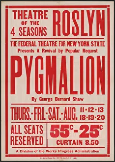 Shaw George Bernard Prints: Pygmalion, Roslyn, NY, 1937. Creator: Unknown