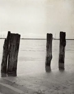 Stump Prints: Pylons, Printed 1895. Creator: Eleck Hall