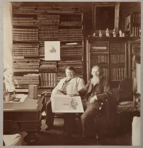 Pyotr Alexandrovich Yefremov and Alexey Petrovich Bakhrushin, 1896-1900 Pyotr Alexandrovich Yefremov and Alexey Petrovich Bakhrushin, 1896-1900