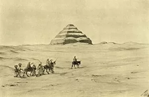 Christian Wilhelm Allers Gallery: Pyramid of Djoser at Saqqara, near Cairo, Egypt, 1898. Creator: Christian Wilhelm Allers