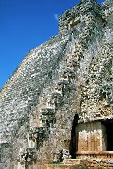 Pyramid of the Magician, Uxmal city, Yucatan, Mexico, Mayan, Classical period, 1998. Creator: Unknown