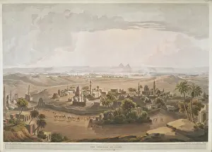 Havell Prints: The Pyramids at Cairo, 1809. Creator: Henry Salt