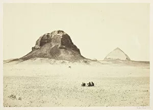Pyramid Gallery: The Pyramids of Dahshoor, 1857. Creator: Francis Frith