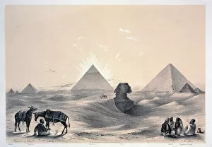 Augustus Butler Gallery: Pyramids of Giza, 1843. Artist: Augustus Butler