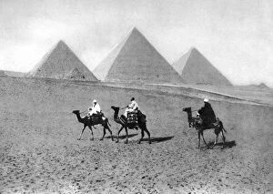 The Pyramids of Giza, Cairo, Egypt, c1920s