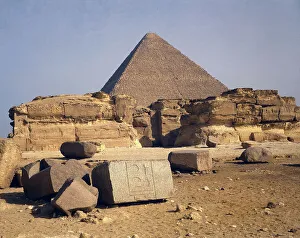 Khafre Prints: Pyramids, Giza, Egypt, 1984. Creator: Ethel Davies
