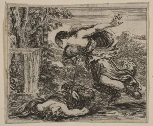 Della Bella Prints: Pyramus et Thisbe, from Game of Mythology (Jeu de la Mythologie), 1644