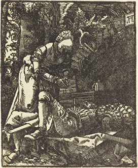 Altdorfer Albrecht Prints: Pyramus and Thisbe, 1513. Creator: Albrecht Altdorfer