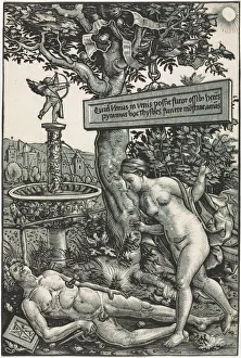 Pyramus and Thisbe, c. 1510. Creator: Hans Wechtlin (German, 1480 / 85-aft 1526)