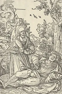 Hans Schäufelein Prints: Pyramus and Thisbe, ca. 1509-10. Creator: Hans Schaufelein the Elder