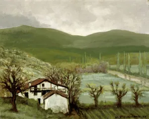 Pyrenees Prints: From the Pyrenees (Bargues), 1934. Creator: Oscar Parviainen