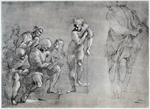 Pythagoras (580-500 BC), drawing for the School of Athens, 16th century.Artist: Raphael