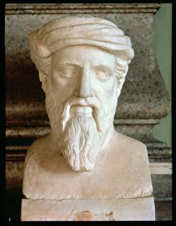 Images Dated 28th June 2013: Pythagoras (580-500 BC), Greek philosopher and mathematician