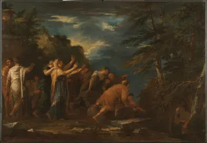 Salvatore 1615 1673 Prints: Pythagoras Emerging from the Underworld. Artist: Rosa, Salvatore (1615-1673)