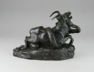 Antoine Louis Barye Prints: Python and a Gnu, cast c. 1934 / 35. Creator: Antoine-Louis Barye