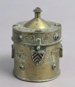 Sicily Italy Prints: Pyx, Franco-Sicilian, 14th century. Creator: Unknown